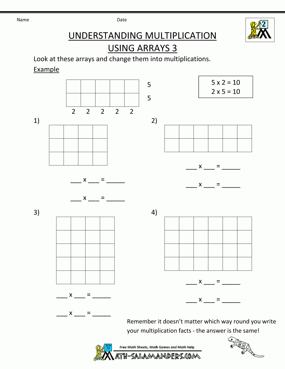 Free Printable Multiplication Worksheets 2Nd Grade - Free Printable Homework Worksheets
