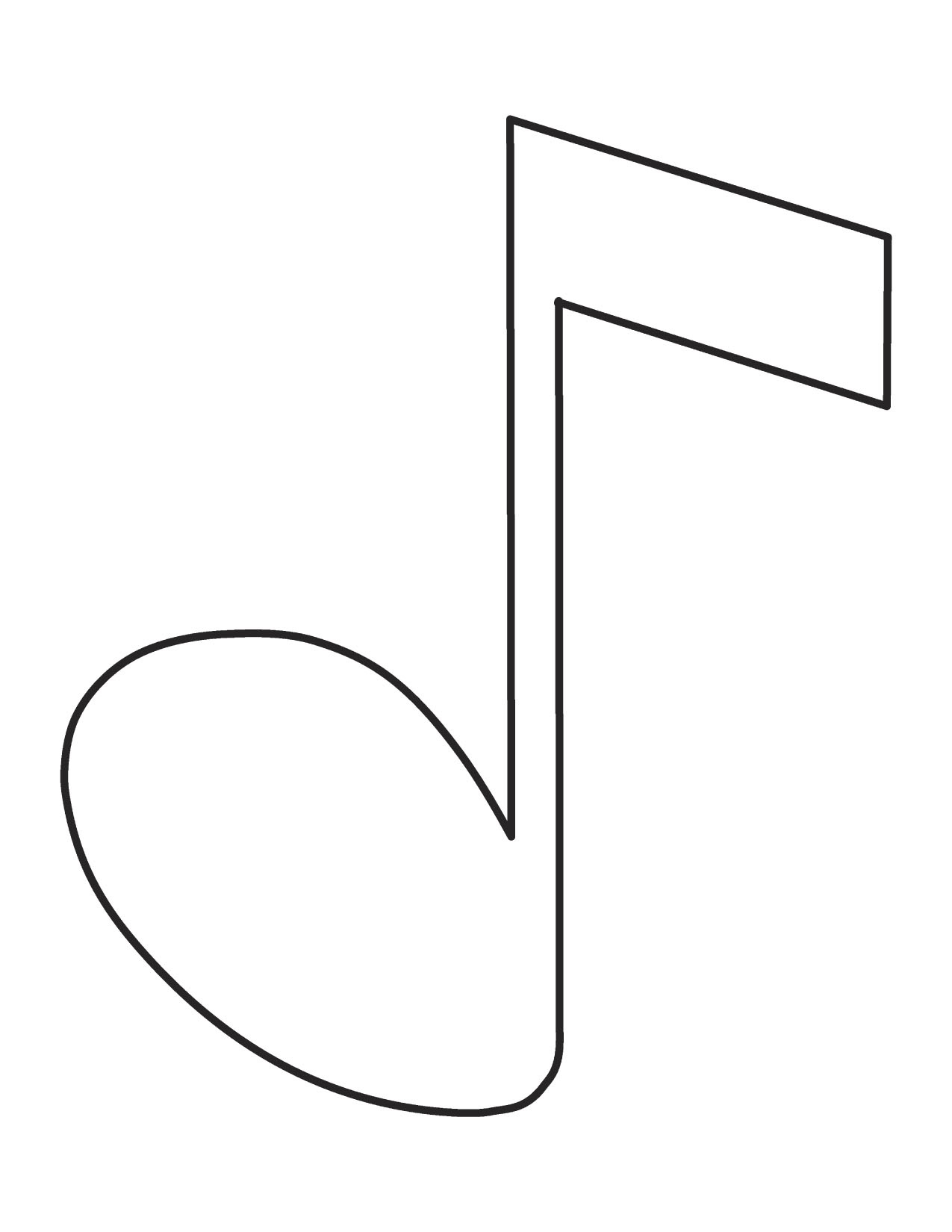 Free Printable Music Note Coloring Pages For Kids - Clip Art Library - Free Printable Music Notes Templates