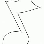 Free Printable Music Note Coloring Pages For Kids | Line Drawings   Free Printable Music Notes Templates