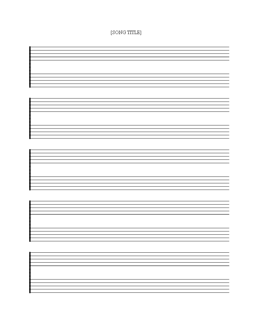 Free Printable Music Staff Sheet 5 Double Lines - Download This Free - Free Printable Staff Paper