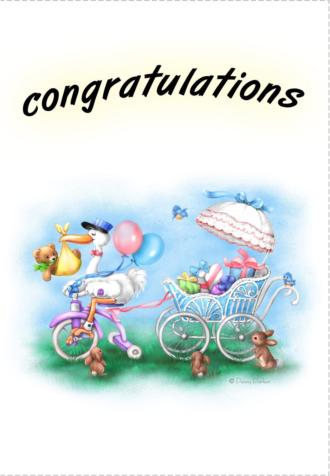 Free Printable New Baby Congratulations Greeting Card | Quotes - Congratulations On Your Baby Girl Free Printable Cards