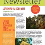 Free Printable Newsletter Templates & Email Newsletter Examples   Free Printable Newsletter Templates