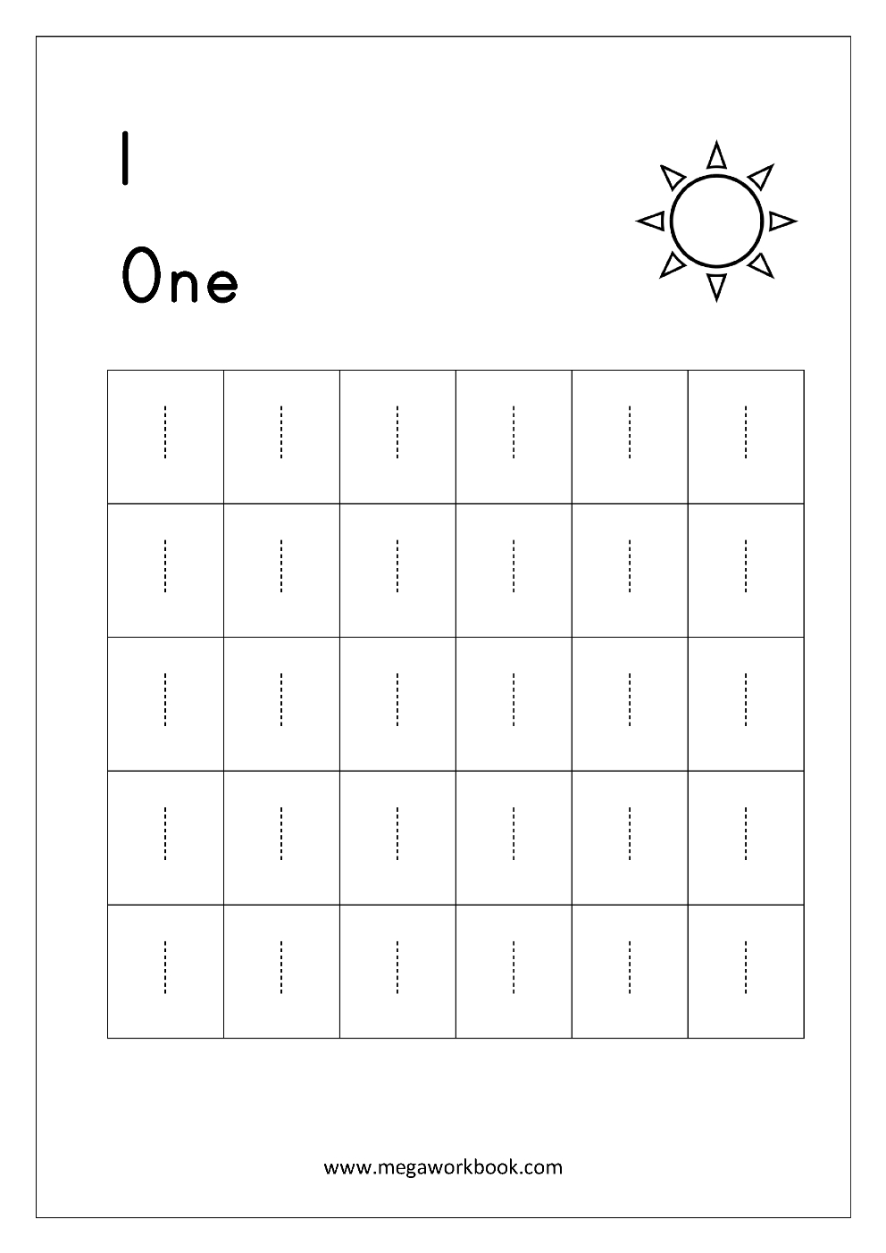 Free Printable Number Tracing And Writing (1-10) Worksheets - Number - Free Printable Tracing Worksheets