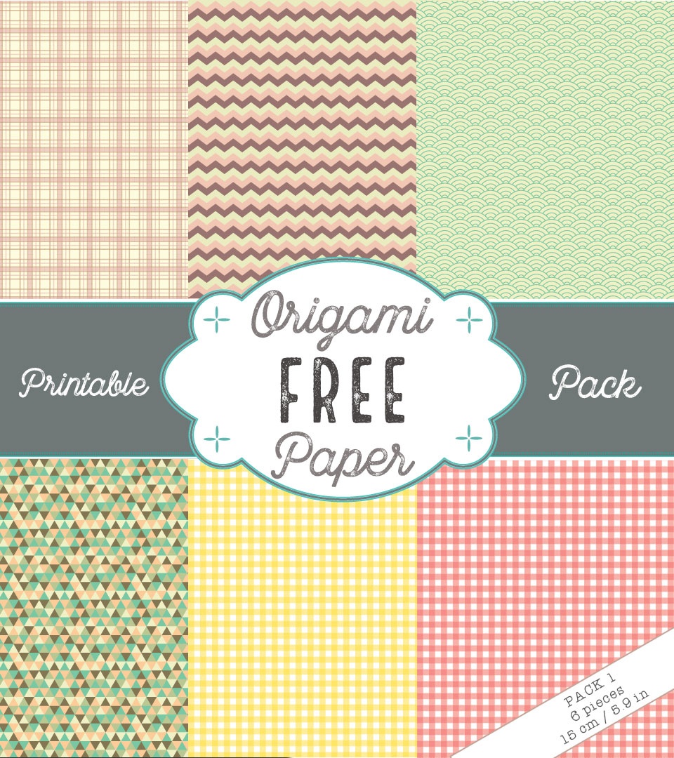 Free Printable Origami Paper Pack 1 – Origami Tutorials - Free Printable Paper