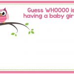 Free Printable Owl Baby Shower Invitations {& Other Printables}   Create Your Own Baby Shower Invitations Free Printable