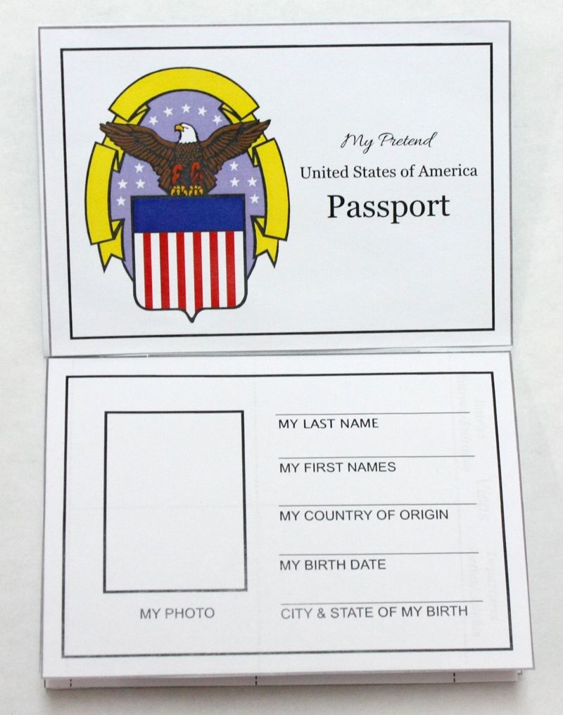 Free Printable Passports For World Thinking Day | Crafts For Work - Free Printable Passport Template
