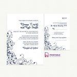 Free Printable Pdfs   Wedding Invitation And Rsvp With Decorative   Free Printable Rsvp