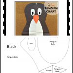 Free Printable Penguin Art Project Craft Template   Kindergarten Chaos   Free Printable Penguin Template