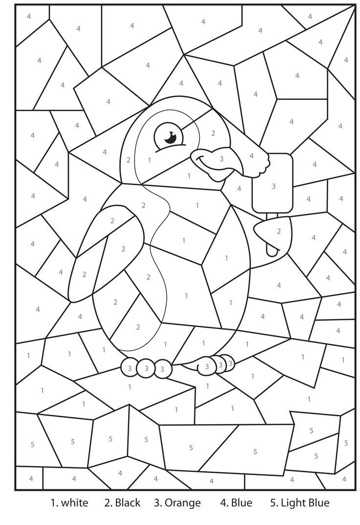 Free Printable Penguin At The Zoo Colournumbers Activity For - Free Printable Activity Sheets For Kids