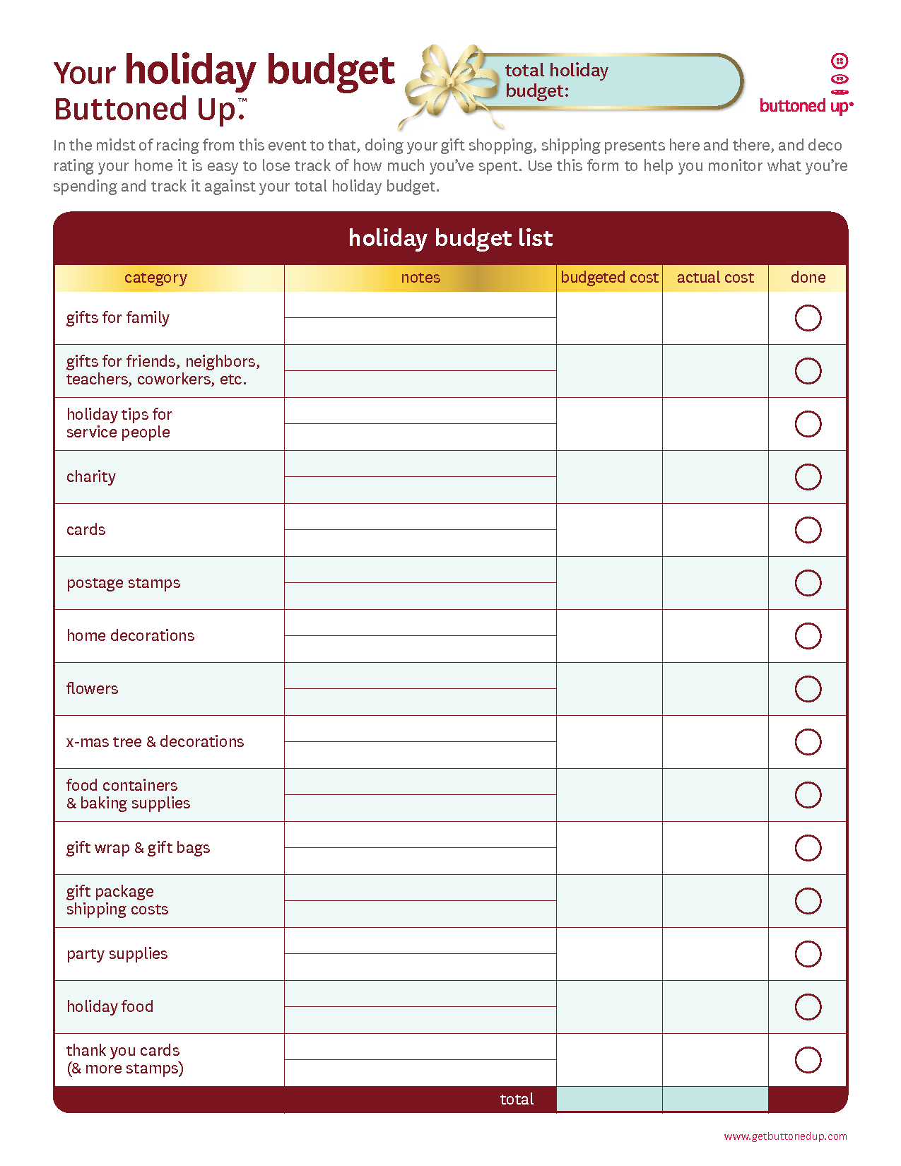Free Printable Personal Budget Worksheet | Free Printable Holiday - Free Printable Budget Worksheets
