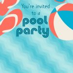Free Printable Pool Party Stuff Invitation | Projects To Try In 2019   Free Printable Pool Party Birthday Invitations