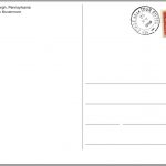 Free Printable Postcard Template Sample | Get Sniffer   Free Printable Postcard Template