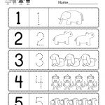 Free Printable Preschool Worksheet Using Numbers For Kindergarten   Free Printable Preschool Worksheets