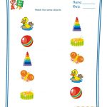 Free Printable Preschool Worksheets – Match Same Objects 2   Free Printable Hoy Sheets