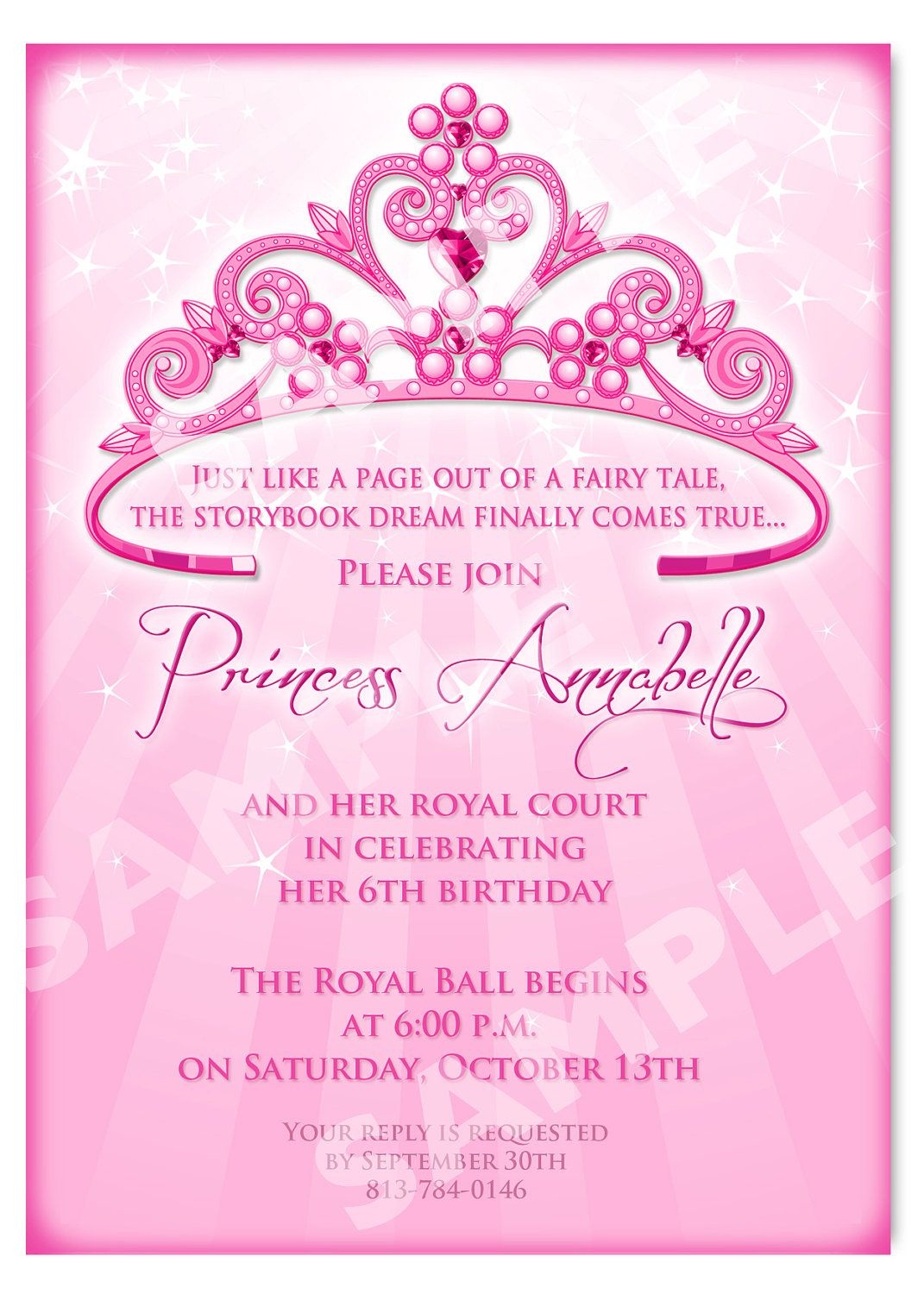 Free Printable Princess Birthday Invitation Templates | Kids - 21St Birthday Invitation Templates Free Printable