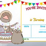 Free Printable Pusheen Birthday Invitation | Free Printable   Happy Birthday Invitations Free Printable