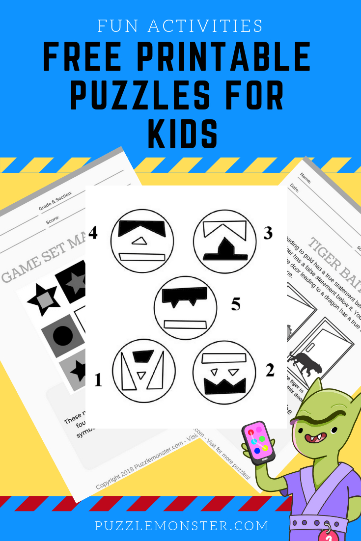 Free Printable Puzzles For Kids - Logic Puzzles And Brain Games - Free Printable Puzzles For Kids