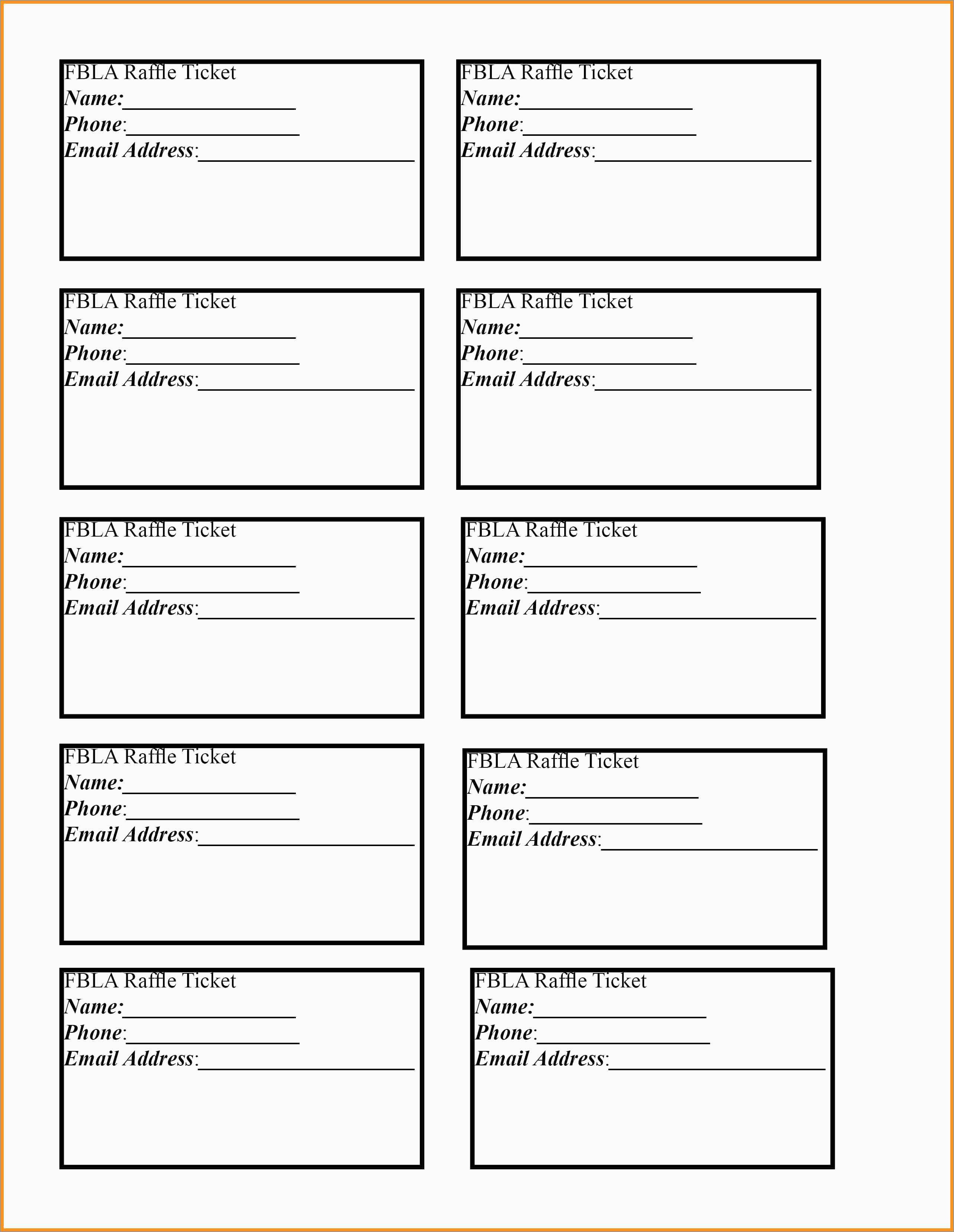 Free Printable Raffle Ticket Template Download Lovely 6 Ticket - Free Printable Raffle Tickets