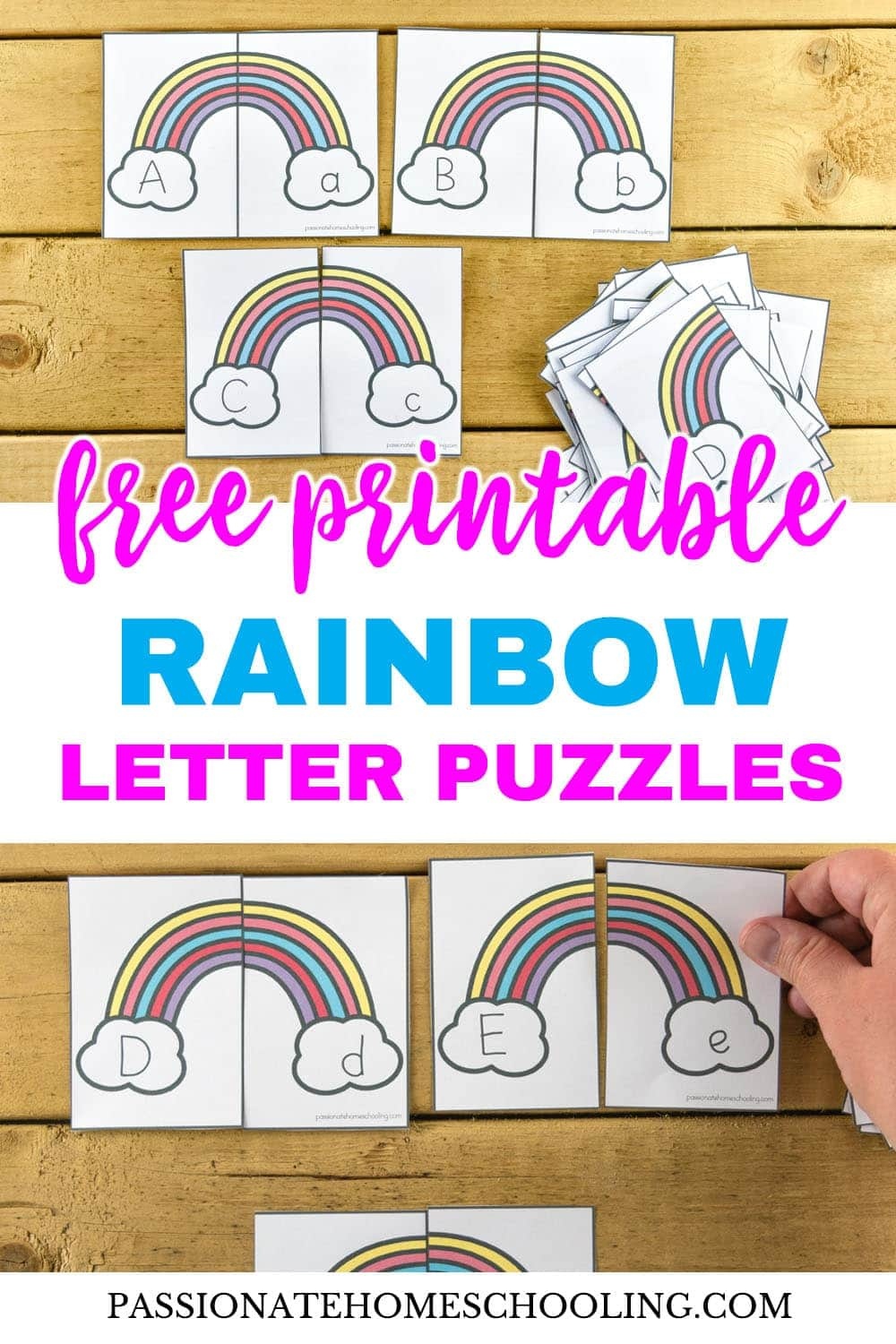 free printable rainbow letters free printable