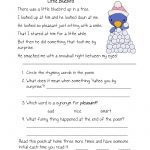 Free Printable Reading Comprehension Worksheets For Kindergarten   Free Printable Grade 1 Reading Comprehension Worksheets