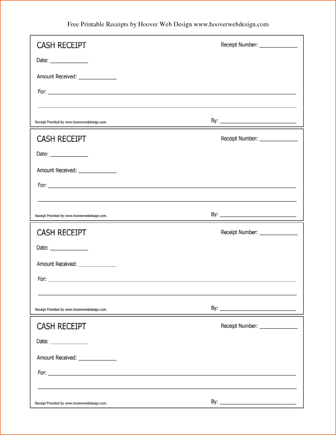 business receipts book