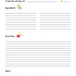 Free Printable Recipe Template: Diy Recipe Book! A4 | Recipe Books   Free Printable Recipes