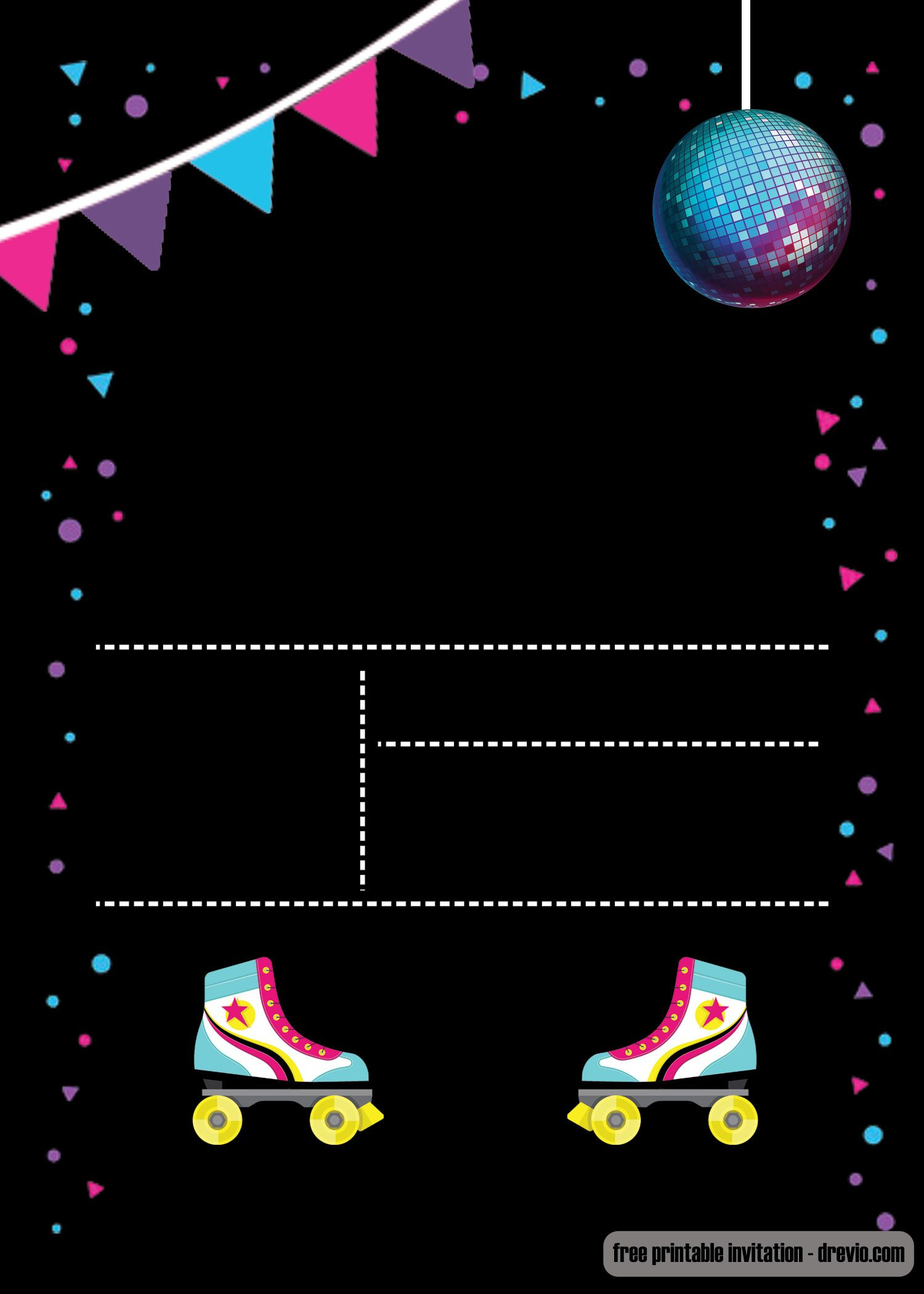 Free Printable Skating Invitations Free Printable