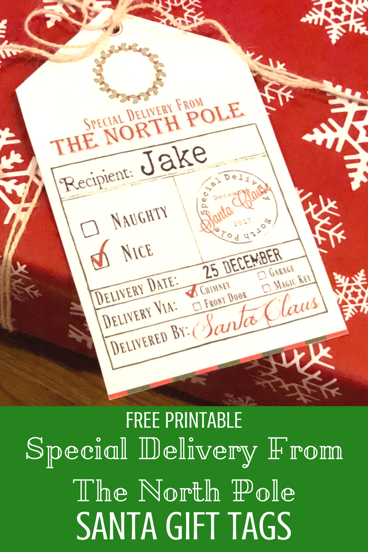 Free Printable Santa Gift Tags | Kids Christmas | Christmas Gift - Free Printable Santa Gift Tags
