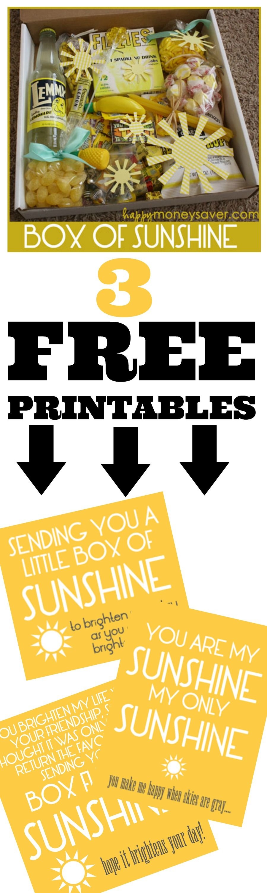 Box Of Sunshine Free Printable Free Printable