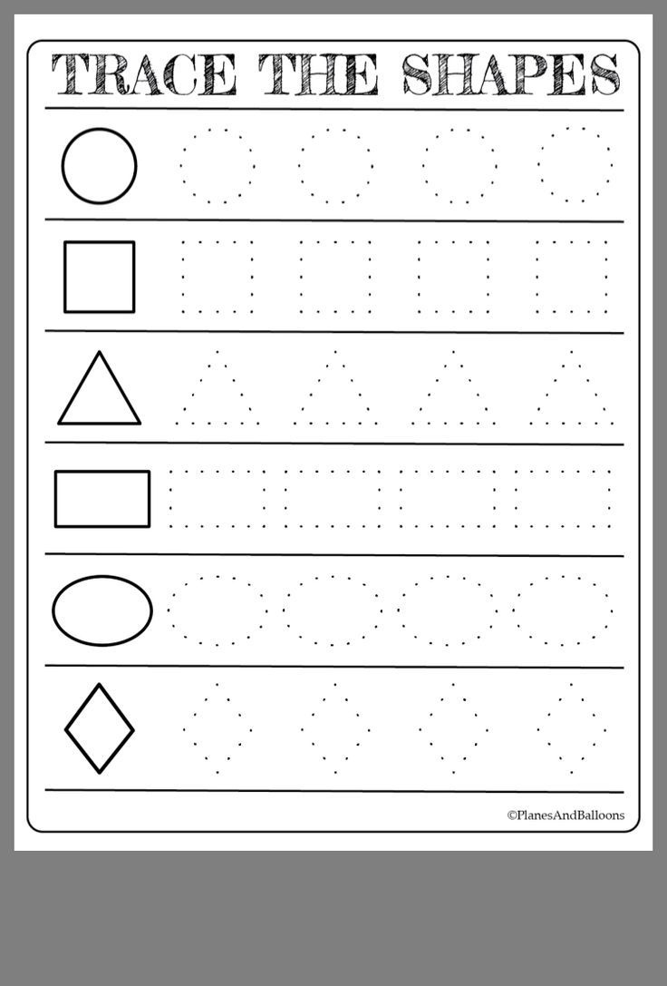 Free Printable Shapes Worksheets For Toddlers And Preschoolers - Free Printable Pre K Worksheets