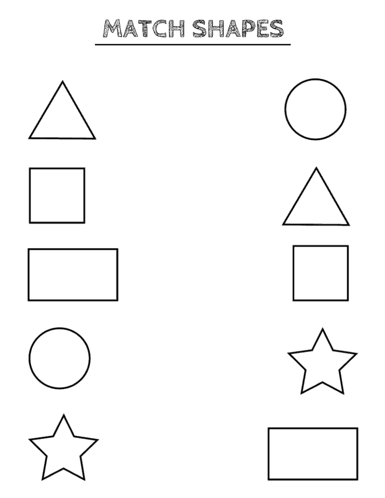 Free Printable Shapes Worksheets For Toddlers And Preschoolers - Free Printable Shapes Worksheets