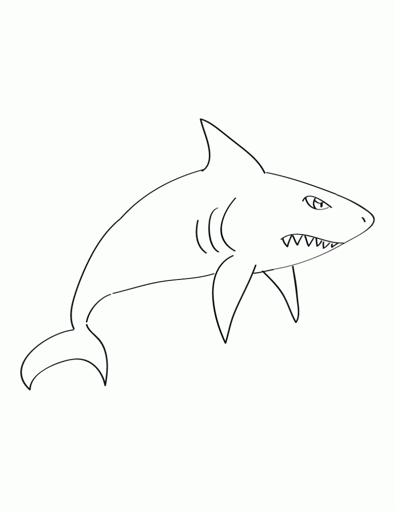 Free Printable Shark Coloring Pages For Kids | Sharks Coloring Pages - Free Printable Shark Coloring Pages