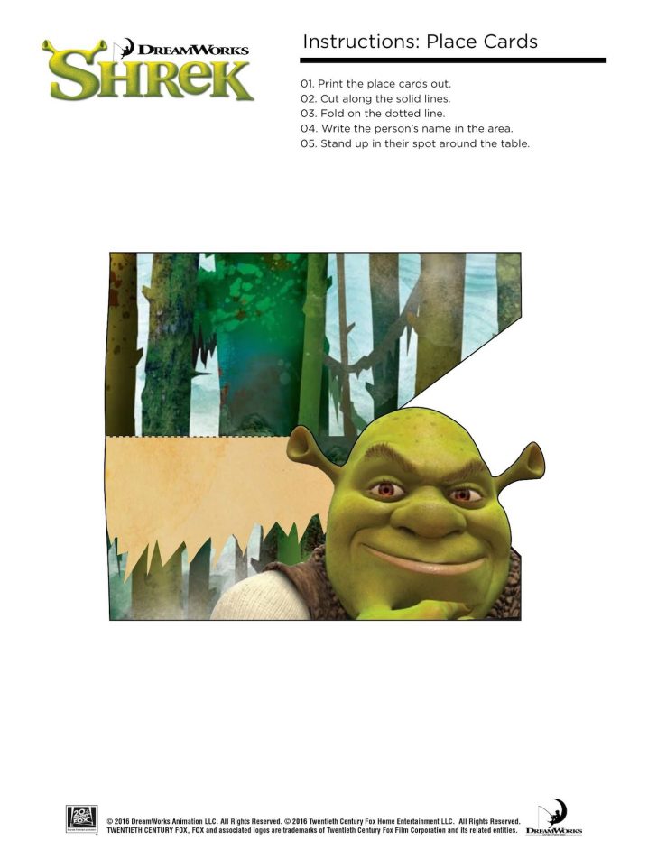 Free Printable Shrek Birthday Invitations