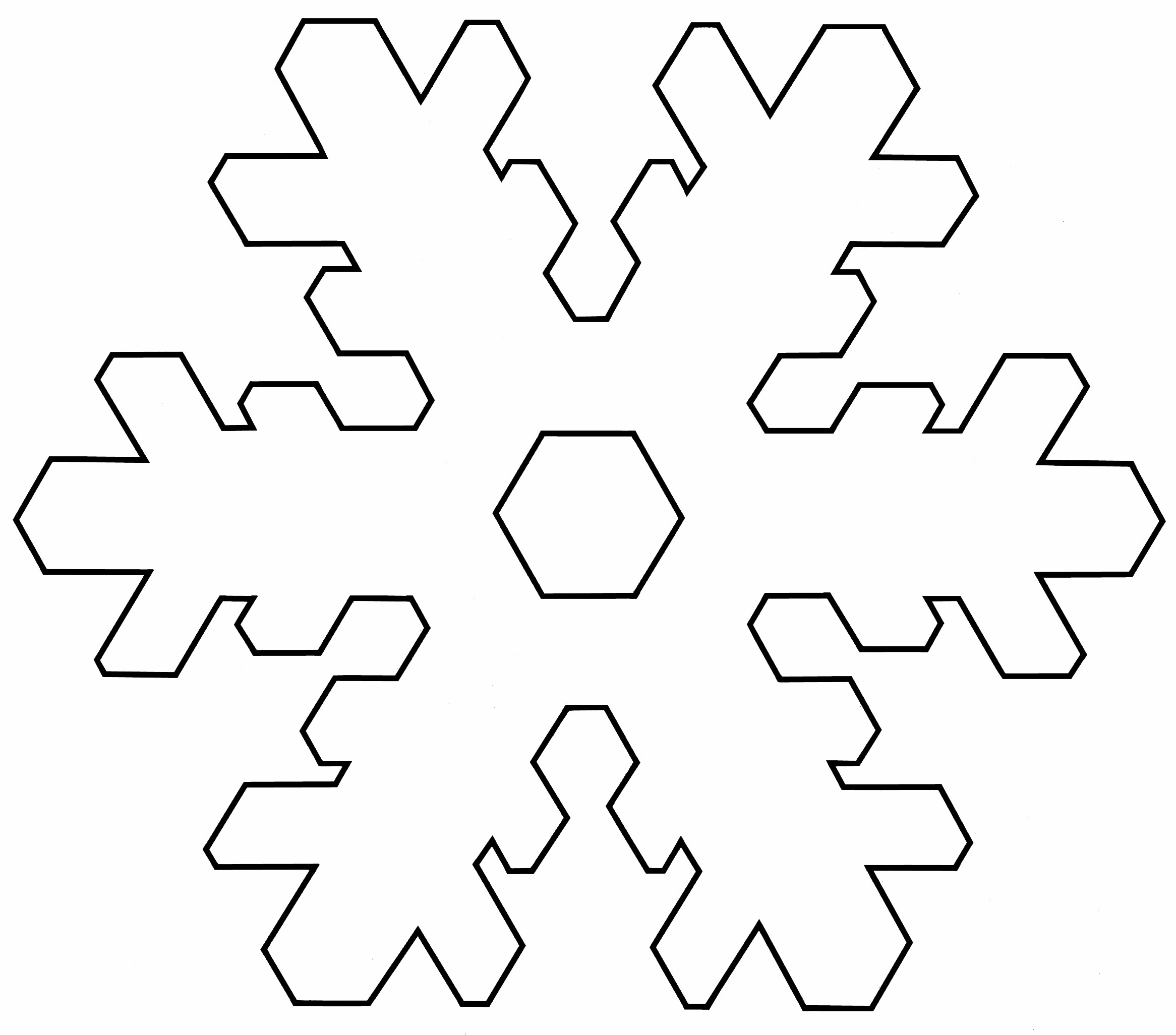 Printable Snowflake Pattern Free