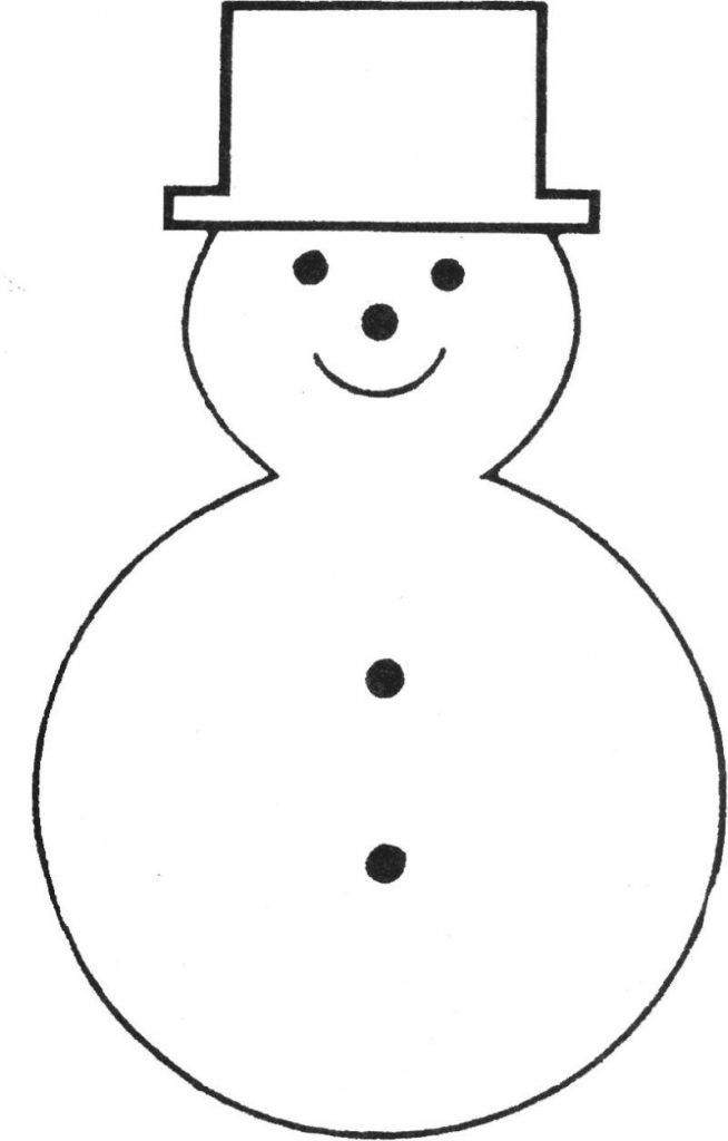 Free Printable Snowman Template Teaching Ideas Felt Christmas