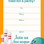 Free Printable Sports Birthday Party Invitations Templates | Party   Free Printable Bowling Invitation Templates