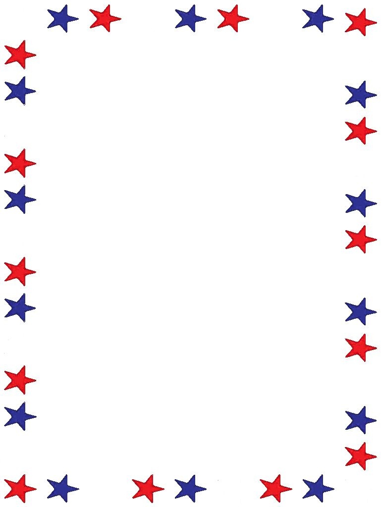 Free Printable Stationery, Free Online Writing Paper | Boarders - Free Printable 4Th Of July Stationery