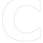Free Printable Stencil Letters   The Letter "c" | Stencil Me   Free Printable Letter Templates