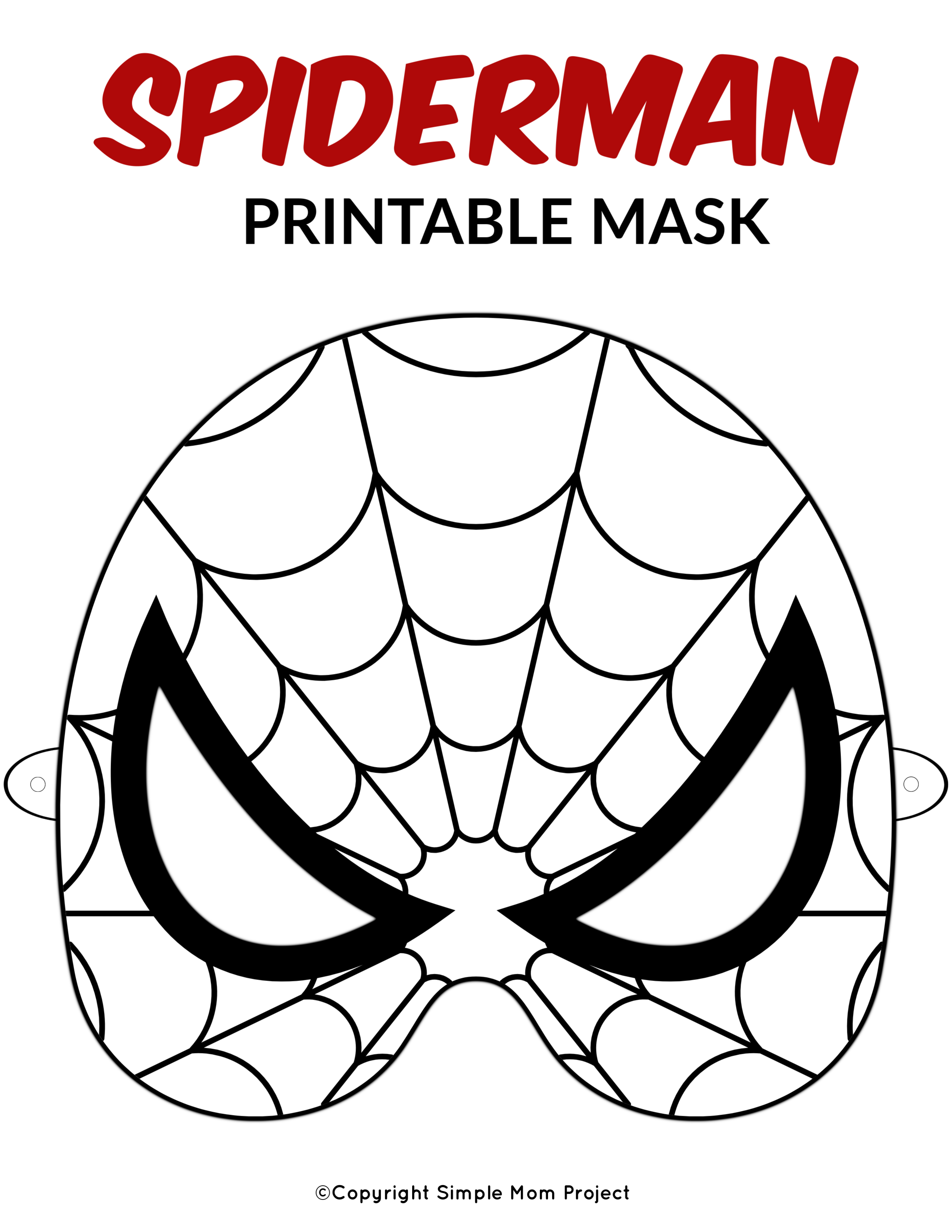 Free Printable Superhero Face Masks For Kids - Simple Mom Project - Free Printable Masks