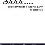 Free Printable Surprise Birthday Invitations – Bagvania Free   Free Printable Surprise Party Invitations