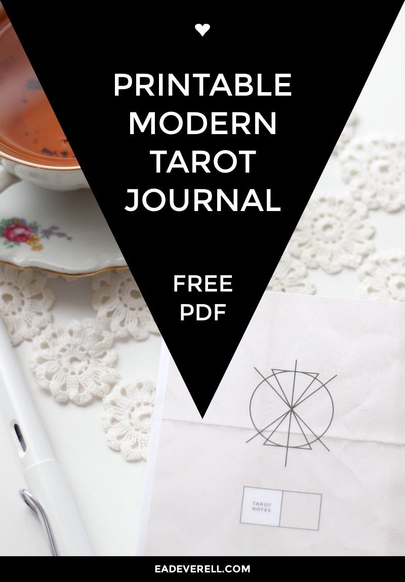 Free Printable Tarot Journal | Creative Writing Blog - Printable Tarot Cards Pdf Free