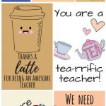 Free Printable Teacher Appreciation Thank You Cards | ✽ Back To   Free Teacher Appreciation Week Printable Cards