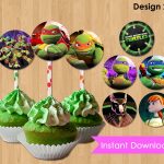 Free Printable Teenage Mutant Ninja Turtle Cupcake Toppers | Free   Free Printable Teenage Mutant Ninja Turtle Cupcake Toppers