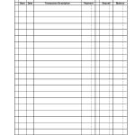 Free Printable Template Chores | Free Printable Check Register   Free Printable Checkbook Register