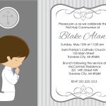 Free Printable Template Of Holy Communion Invitations   Free Printable 1St Communion Invitations