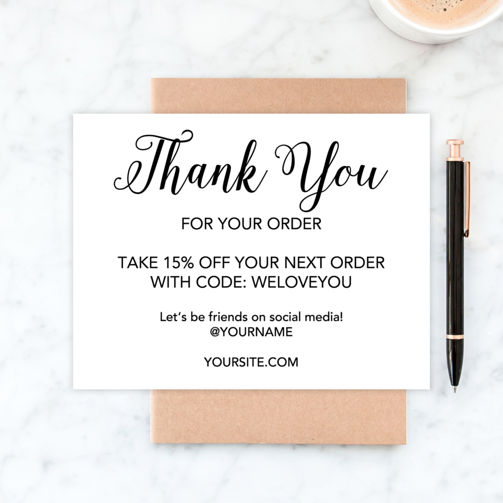 Free Printable Thank You Cards For Business - Chicfetti - Free Printable Thank You