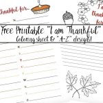 Free Printable "thankful For" Worksheet: 2 Designs   Free Printable Thanksgiving Writing Paper