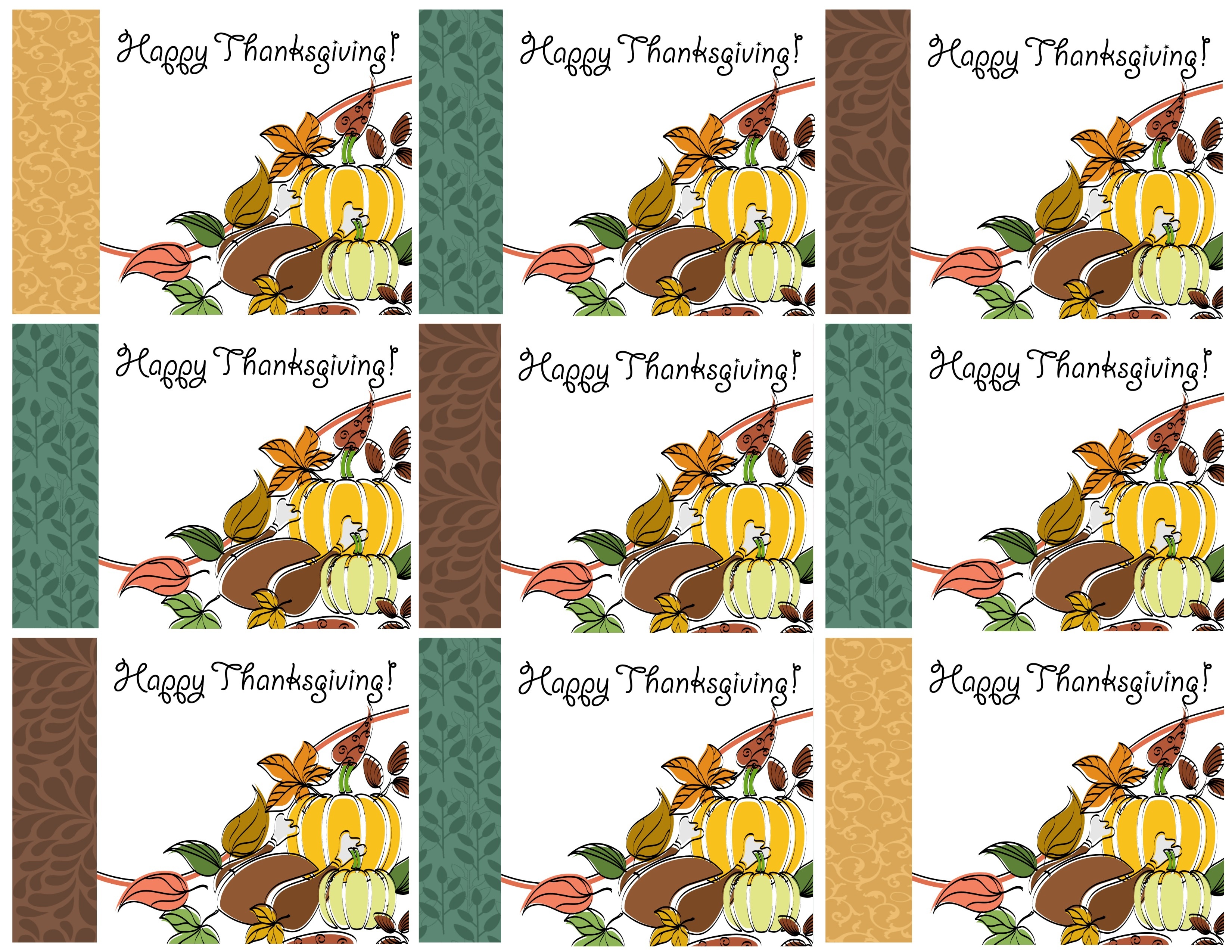  Free Printable Thanksgiving Treat Bag Toppers Free Printable