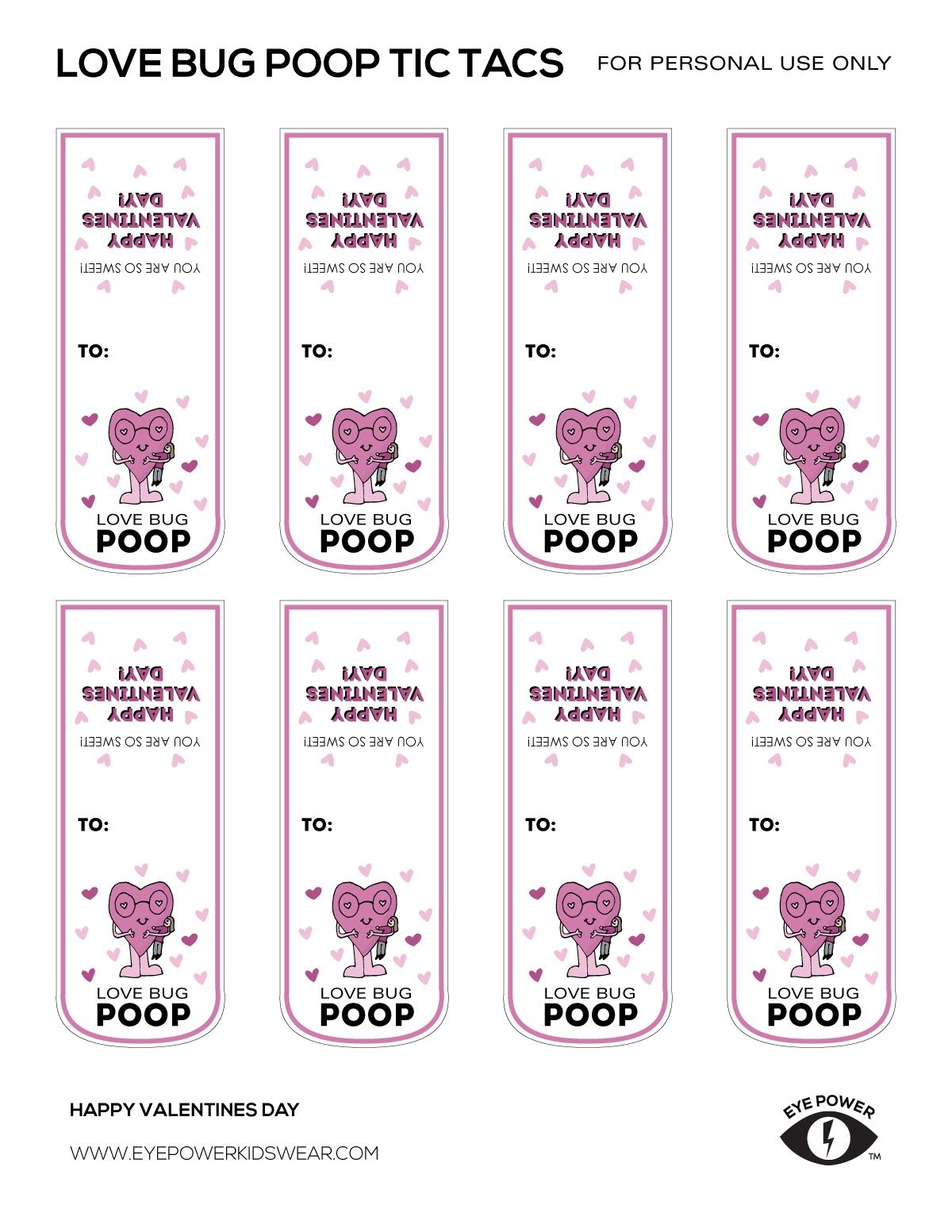 Free Printable Tic Tac Labels Free Printable