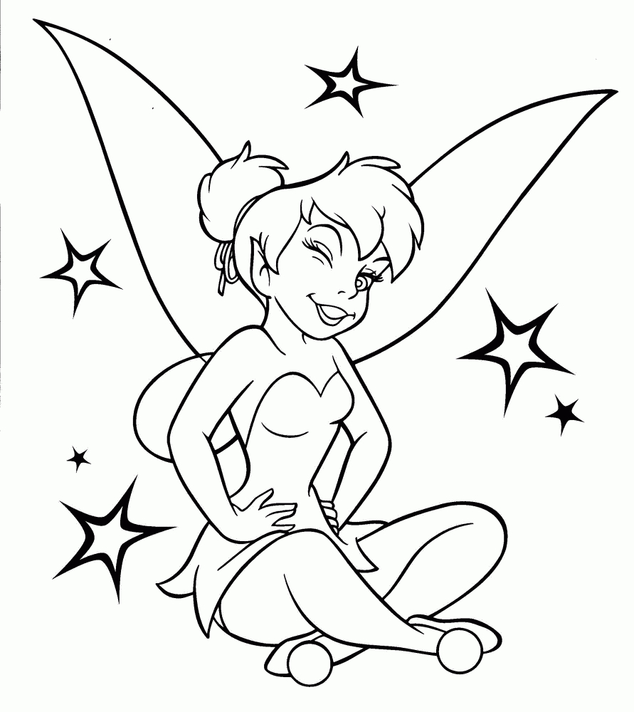 Free Printable Tinkerbell Coloring Pages For Kids - Tinkerbell Coloring Pages Printable Free
